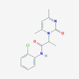 N-(2-chlorophenyl)-2-(4,6-dimethyl-2-oxo-1(2H)-pyrimidinyl)propanamide