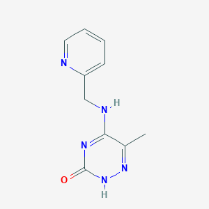 6-methyl-5-[(2-pyridinylmethyl)amino]-1,2,4-triazin-3(2H)-one