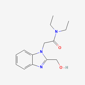 N,N-diethyl-2-[2-(hydroxymethyl)-1H-benzimidazol-1-yl]acetamide