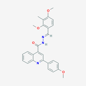 N'-(2,4-dimethoxy-3-methylbenzylidene)-2-(4-methoxyphenyl)-4-quinolinecarbohydrazide