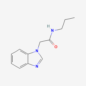 2-(1H-benzimidazol-1-yl)-N-propylacetamide