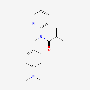 N-{[4-(DIMETHYLAMINO)PHENYL]METHYL}-2-METHYL-N-(PYRIDIN-2-YL)PROPANAMIDE