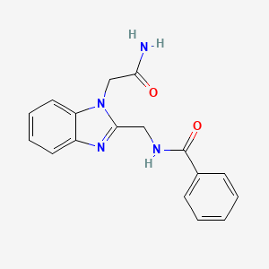 N-{[1-(2-amino-2-oxoethyl)-1H-benzimidazol-2-yl]methyl}benzamide