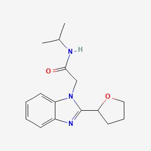 N-isopropyl-2-[2-(tetrahydro-2-furanyl)-1H-benzimidazol-1-yl]acetamide