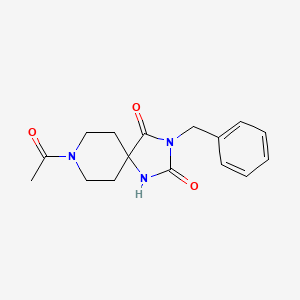 8-acetyl-3-benzyl-1,3,8-triazaspiro[4.5]decane-2,4-dione