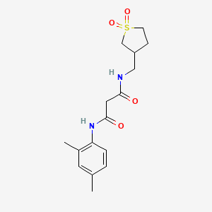 N-(2,4-dimethylphenyl)-N'-[(1,1-dioxidotetrahydro-3-thienyl)methyl]malonamide