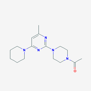 2-(4-acetyl-1-piperazinyl)-4-methyl-6-(1-piperidinyl)pyrimidine