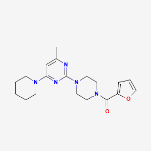 2-[4-(2-furoyl)-1-piperazinyl]-4-methyl-6-(1-piperidinyl)pyrimidine