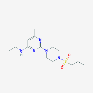 N-ethyl-6-methyl-2-[4-(propylsulfonyl)-1-piperazinyl]-4-pyrimidinamine