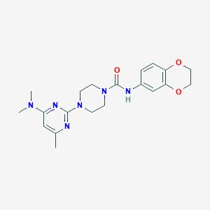 N-(2,3-dihydro-1,4-benzodioxin-6-yl)-4-[4-(dimethylamino)-6-methyl-2-pyrimidinyl]-1-piperazinecarboxamide