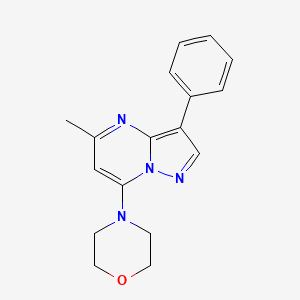 5-methyl-7-(4-morpholinyl)-3-phenylpyrazolo[1,5-a]pyrimidine