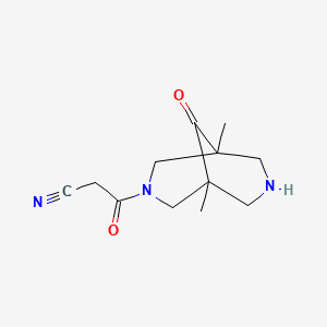 3-(1,5-dimethyl-9-oxo-3,7-diazabicyclo[3.3.1]non-3-yl)-3-oxopropanenitrile