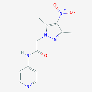 2-{4-nitro-3,5-dimethyl-1H-pyrazol-1-yl}-N-(4-pyridinyl)acetamide