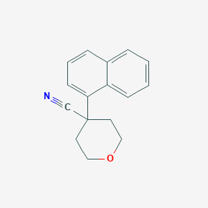 4-Naphthalen-1-yloxane-4-carbonitrile