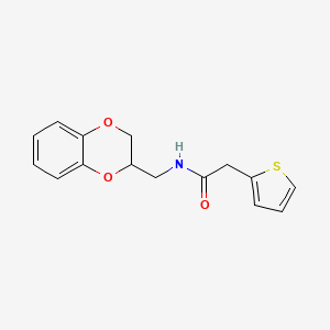 N-(2,3-dihydro-1,4-benzodioxin-2-ylmethyl)-2-(2-thienyl)acetamide