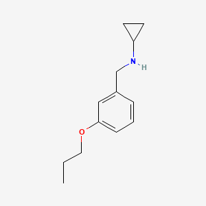 molecular formula C13H19NO B4453669 N-(3-propoxybenzyl)cyclopropanamine 