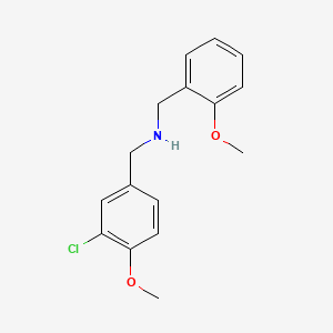 [(3-chloro-4-methoxyphenyl)methyl][(2-methoxyphenyl)methyl]amine