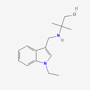 2-{[(1-ethyl-1H-indol-3-yl)methyl]amino}-2-methyl-1-propanol