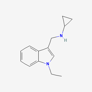 molecular formula C14H18N2 B4453706 N-[(1-ethyl-1H-indol-3-yl)methyl]cyclopropanamine 