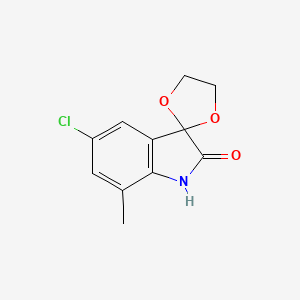 5'-chloro-7'-methylspiro[1,3-dioxolane-2,3'-indol]-2'(1'H)-one