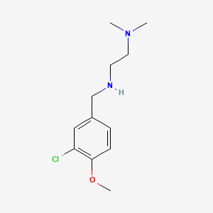 molecular formula C12H19ClN2O B4453726 (3-chloro-4-methoxybenzyl)[2-(dimethylamino)ethyl]amine 