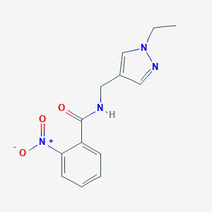 N-[(1-ethyl-1H-pyrazol-4-yl)methyl]-2-nitrobenzamide