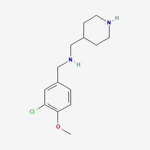 molecular formula C14H21ClN2O B4453734 (3-chloro-4-methoxybenzyl)(4-piperidinylmethyl)amine 