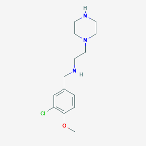 molecular formula C14H22ClN3O B4453744 (3-chloro-4-methoxybenzyl)[2-(1-piperazinyl)ethyl]amine 