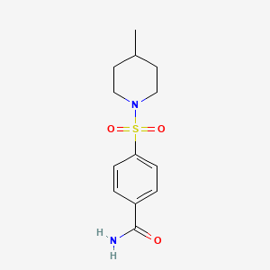 4-[(4-methyl-1-piperidinyl)sulfonyl]benzamide