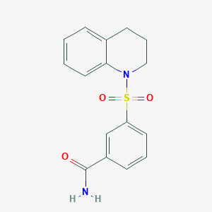 3-(3,4-dihydro-1(2H)-quinolinylsulfonyl)benzamide