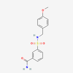 3-{[(4-methoxybenzyl)amino]sulfonyl}benzamide