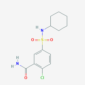 2-chloro-5-[(cyclohexylamino)sulfonyl]benzamide