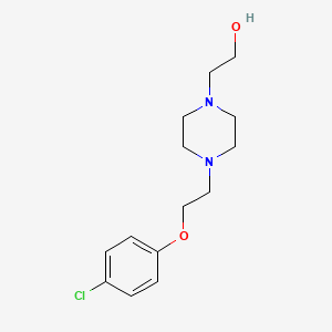 2-[4-[2-(4-Chlorophenoxy)ethyl]piperazin-1-yl]ethanol