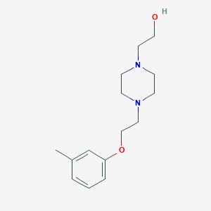 molecular formula C15H24N2O2 B4453835 2-{4-[2-(3-methylphenoxy)ethyl]-1-piperazinyl}ethanol 