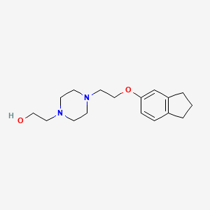 molecular formula C17H26N2O2 B4453840 2-{4-[2-(2,3-dihydro-1H-inden-5-yloxy)ethyl]-1-piperazinyl}ethanol CAS No. 1158742-27-8