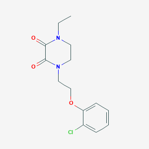 1-[2-(2-chlorophenoxy)ethyl]-4-ethyl-2,3-piperazinedione