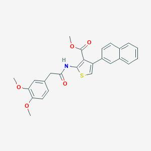 Methyl 2-{[(3,4-dimethoxyphenyl)acetyl]amino}-4-(2-naphthyl)thiophene-3-carboxylate