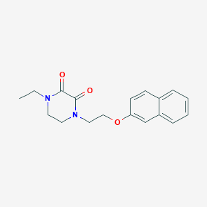 1-ethyl-4-[2-(2-naphthyloxy)ethyl]-2,3-piperazinedione