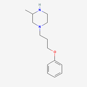 molecular formula C14H22N2O B4453904 3-methyl-1-(3-phenoxypropyl)piperazine 