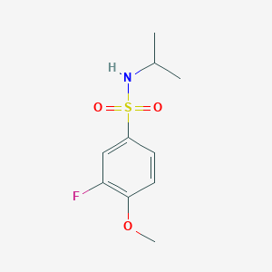 3-fluoro-N-isopropyl-4-methoxybenzenesulfonamide