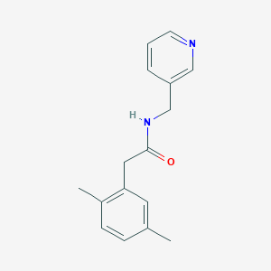 molecular formula C16H18N2O B4453949 2-(2,5-dimethylphenyl)-N-(3-pyridinylmethyl)acetamide 