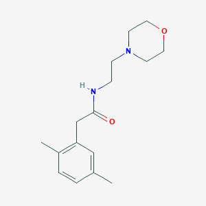 molecular formula C16H24N2O2 B4453963 2-(2,5-dimethylphenyl)-N-[2-(4-morpholinyl)ethyl]acetamide 