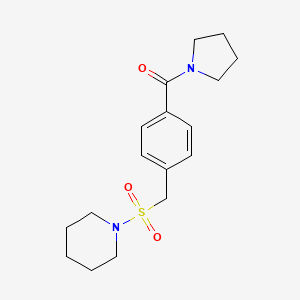 1-{[4-(1-pyrrolidinylcarbonyl)benzyl]sulfonyl}piperidine