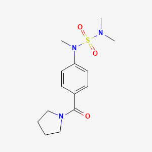 N,N,N'-trimethyl-N'-[4-(1-pyrrolidinylcarbonyl)phenyl]sulfamide