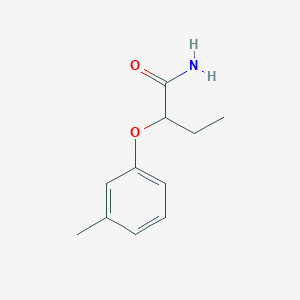 2-(3-methylphenoxy)butanamide