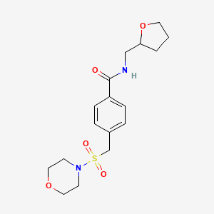 4-[(4-morpholinylsulfonyl)methyl]-N-(tetrahydro-2-furanylmethyl)benzamide