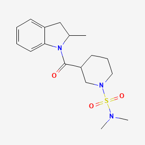 N,N-dimethyl-3-[(2-methyl-2,3-dihydro-1H-indol-1-yl)carbonyl]-1-piperidinesulfonamide