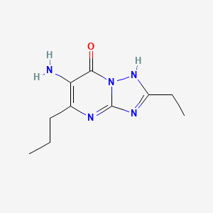 6-amino-2-ethyl-5-propyl-1H-[1,2,4]triazolo[1,5-a]pyrimidin-7-one