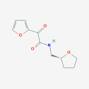 2-(furan-2-yl)-2-oxo-N-[[(2R)-oxolan-2-yl]methyl]acetamide