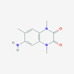 molecular formula C11H13N3O2 B4454104 6-amino-1,4,7-trimethyl-1,4-dihydro-2,3-quinoxalinedione 